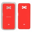 قاب سیلیکونی پاک کنی محافظ لنزدار اورجینال Xiaomi Poco X3 / Poco X3 Pro / Poco X3 NFC - قرمز (پک اصلی)